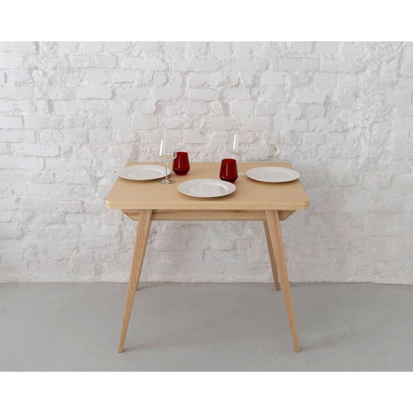 Rozkládací jídelní stůl s deskou v dekoru jasanového dřeva 65x90 cm Envelope – Ragaba-image-3