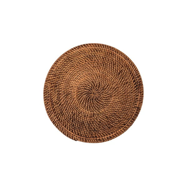 Hnědé ratanové prostírání Tiseco Home Studio, ø 36 cm