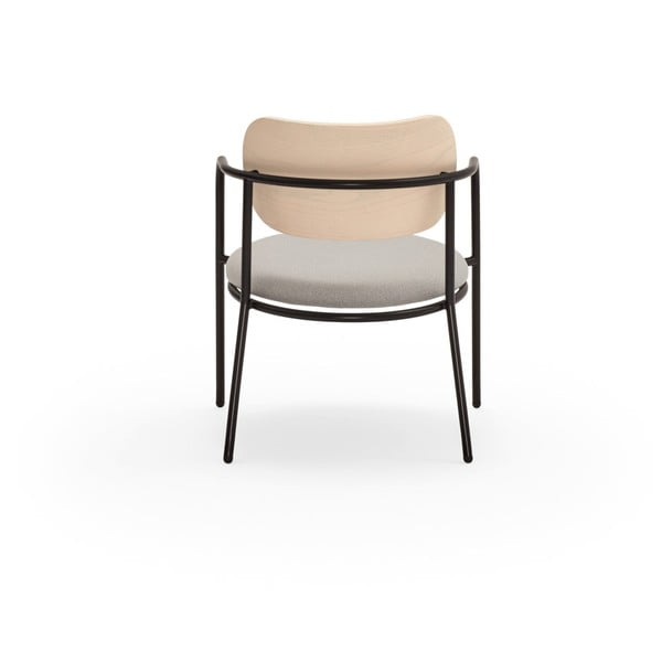 Světle šedé křeslo v dekoru jasanu Eclipse - Teulat-image-4