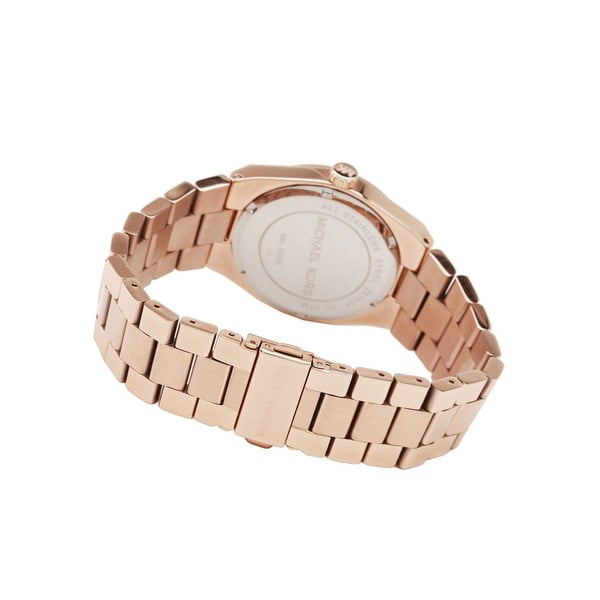 Hodinky v barvě růžového zlata Michael Kors Wood-image-1