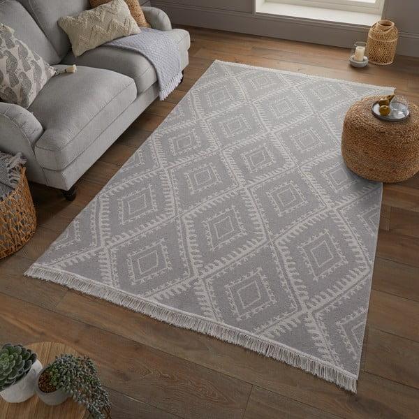 Šedý koberec 120x170 cm Deuce Alix – Flair Rugs-image-1