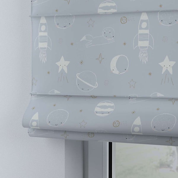 Modrošedá dětská roleta 170x100 cm Magic - Yellow Tipi-image-1