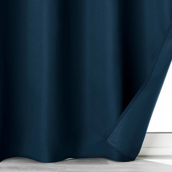 Tmavě modrý zatemňovací závěs z mikrovlákna 140x260 cm Obscure – douceur d'intérieur-image-3