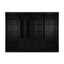 Hnědá knihovna z borovicového dřeva 296x223 cm Anita – Støraa