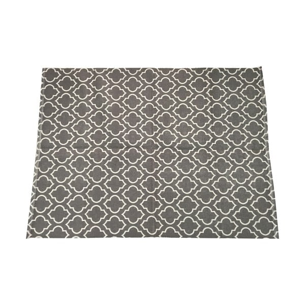 Šedý koberec Maiko Geometric, 50 x 80 cm