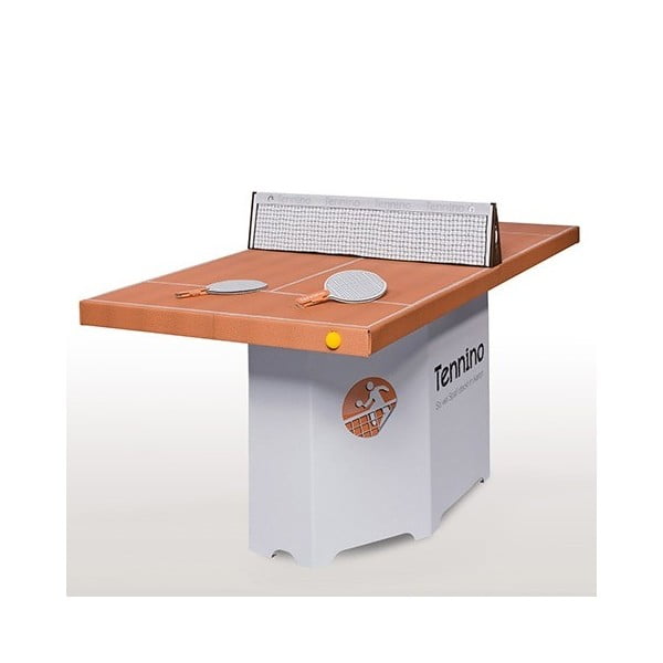 Kartonový pingpongový stůl Kartoni Tenninoi, bílý