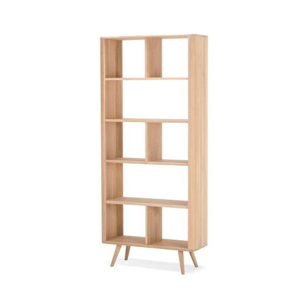 Knihovna z dubového dřeva 90x200 cm Ena - Gazzda-image-1