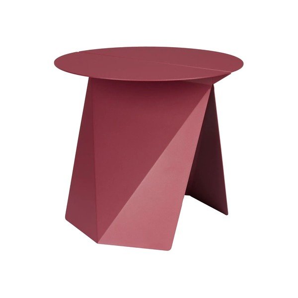 Kovový kulatý odkládací stolek 45x46 cm Foldy – Zuiver-image-2