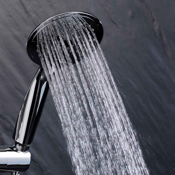 Plastový sprchový set v matně stříbrné barvě s ruční sprchou 70 cm Hydro – douceur d'intérieur-image-3