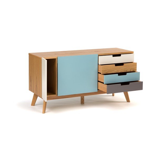 Komoda s modrými detaily Woodman Chaser-image-4