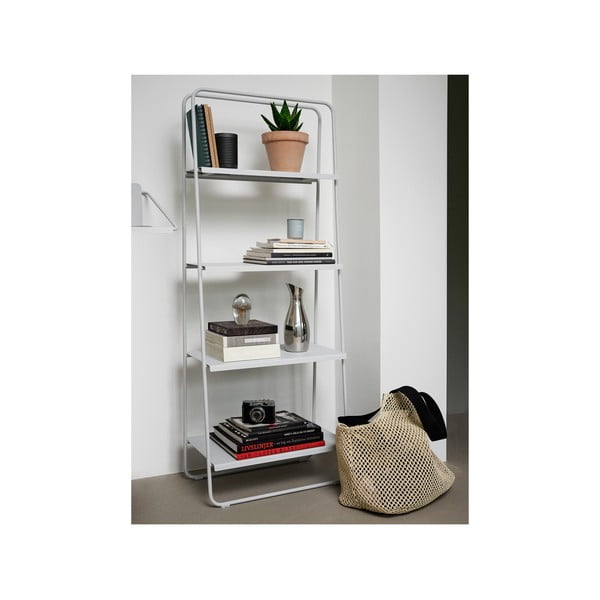 Světle šedý kovový regál 29x141 cm A-Bookshelf – Zone-image-2