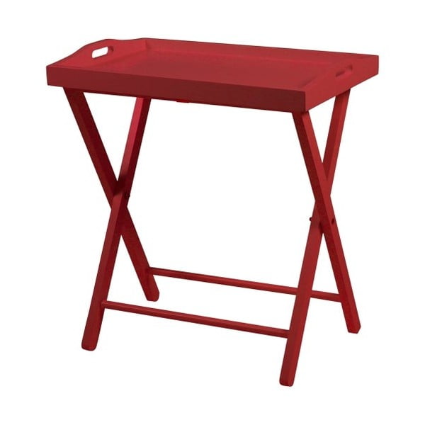 Červený odkládací stolek Actona Vassoio