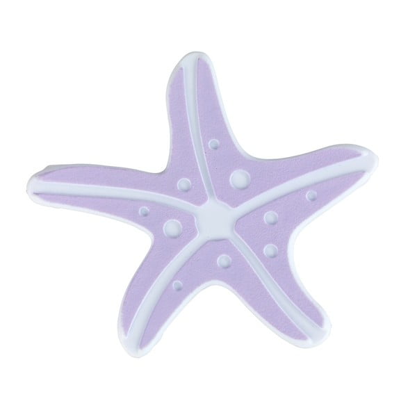 Sada 5 světle fialových protiskluzových podložek do vany Wenko Starfish