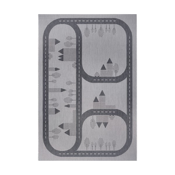 Šedý dětský koberec Ragami Roads, 120 x 170 cm