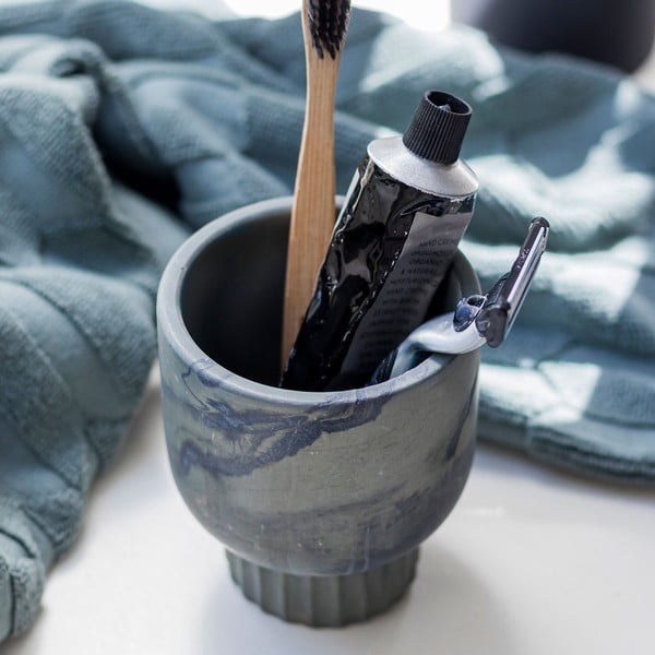 Zelený kamenný kelímek na zubní kartáčky Attitude – Mette Ditmer Denmark-image-1