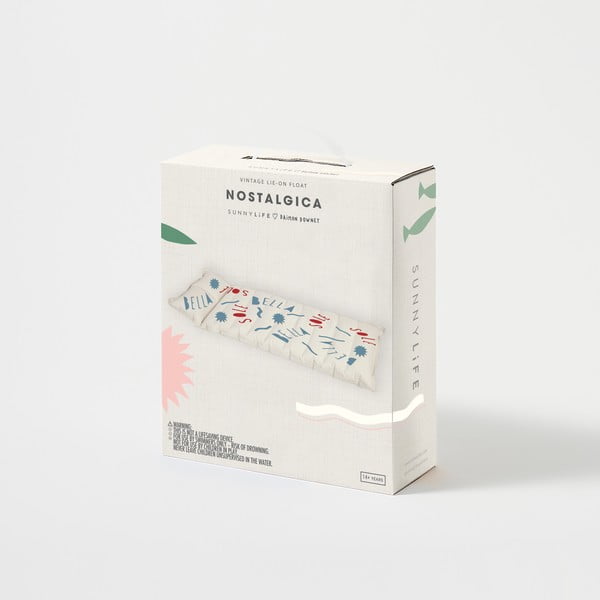 Nafukovací matrace Sunnylife Nostalgica, 193 x 70 cm-image-4