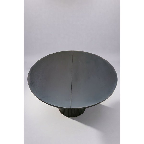 Kulatý rozkládací jídelní stůl s přídavnou deskou v dekoru dubu ø 115 cm Malaga - II. jakost – Bonami Selection-image-4