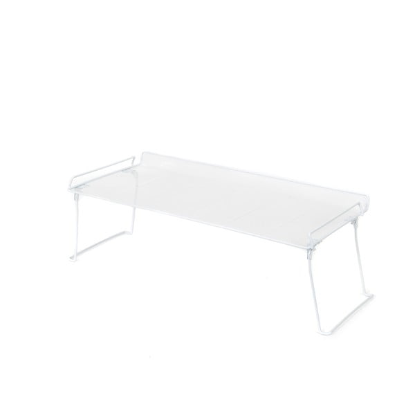 Bílý skládací stojan s jednou policí na boty Compactor-image-4