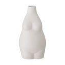 Bílá kameninová váza Bloomingville Elora, výška 18 cm