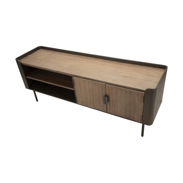 Hnědý TV stolek z jedlového dřeva 150x58 cm Toronto – Mauro Ferretti-image-4