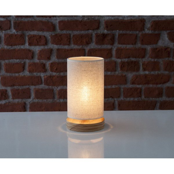 Stolní lampa s dřevěnou základnou Home Lola-image-1