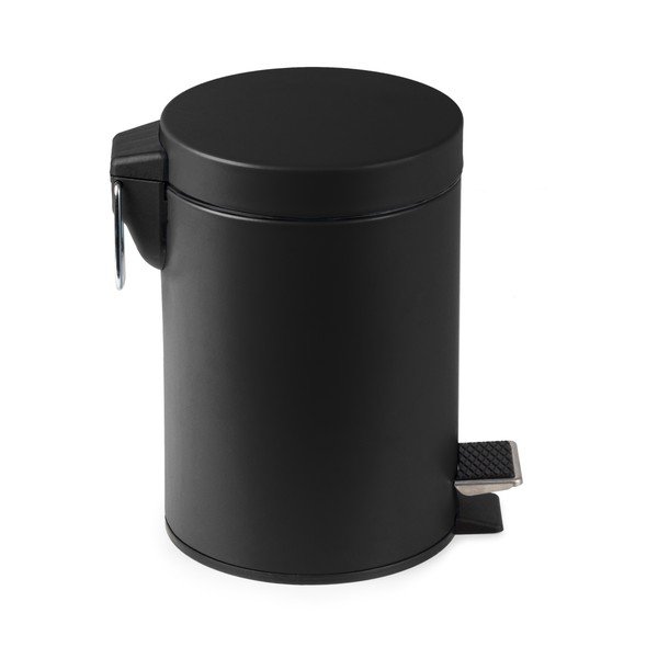 Černý pedálový odpadkový koš Compactor Grena, 3 l-image-3