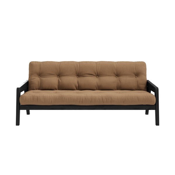 Hnědá rozkládací pohovka 204 cm Grab - Karup Design