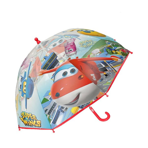 Dětský transparentní holový deštník Birdcage Super Wings, ⌀ 71 cm