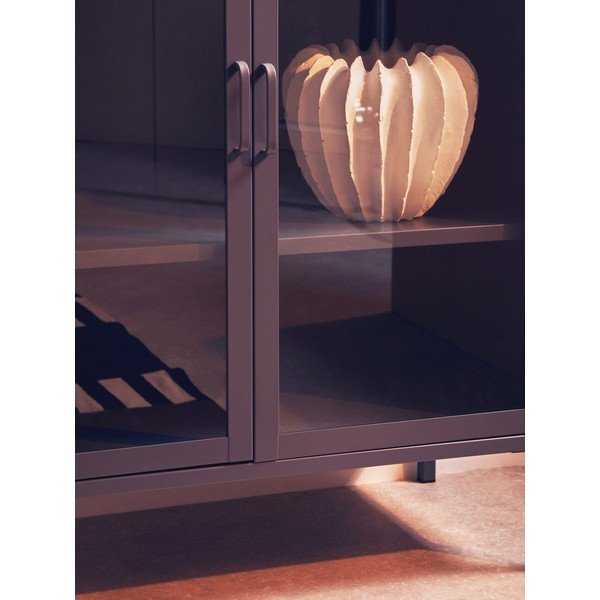 Šedá ocelová vitrína 80x102x40 cm Acier – Premier Housewares-image-2