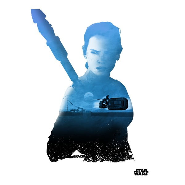 Nástěnná cedule Resistance vs First Order - Rey
