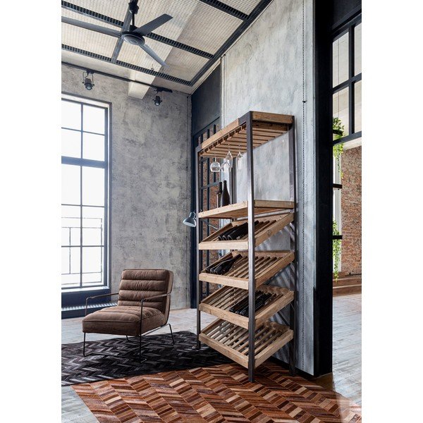 Hnědé křeslo z imitace kůže Brianna – Bizzotto-image-4