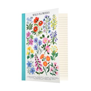 Zápisník 60 stránek formát A5 Wild Flowers – Rex London