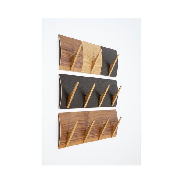 Nástěnný věšák z masivního dřeva Woodman Rack Naki Black Oak Large-image-3