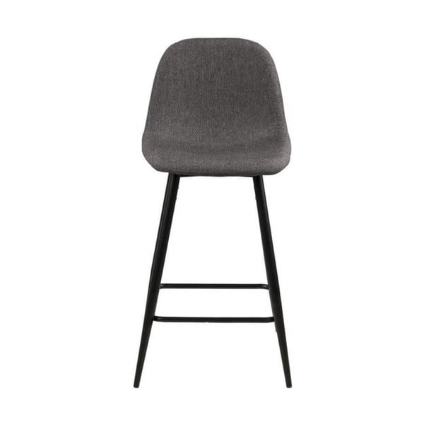 Šedé čalouněné barové židle v sadě 2 ks (výška sedáku 65 cm) Wilma – Actona-image-3