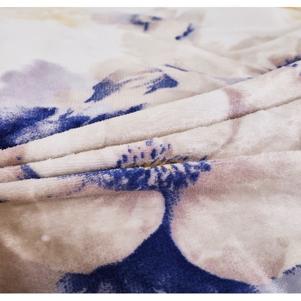 Bílé povlečení na jednolůžko z mikroplyše 140x200 cm Blossom – My House-image-2