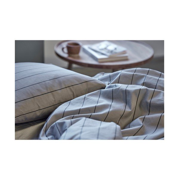 Šedé bavlněné povlečení 200x140 cm Line - Södahl-image-1
