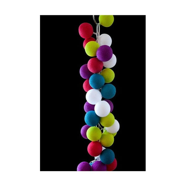 Světelný řetěz Rainbow Drops, 20 ks světýlek