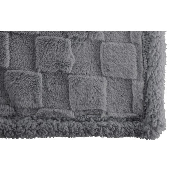 Šedá deka z mikroplyše 150x200 cm Rava – Tiseco Home Studio-image-2