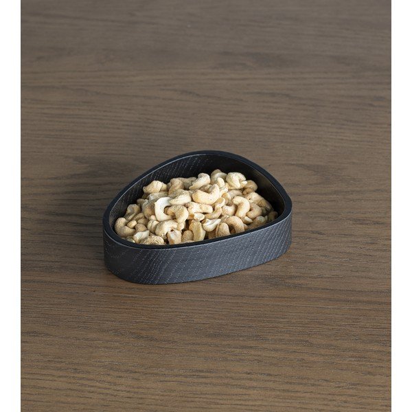 Černý dekorativní dřevěný úložný box 14x12,5x3 cm Curve S – LIND DNA-image-2