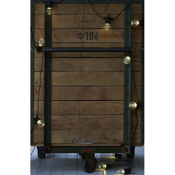 Černý LED světelný řetěz Markslöjd Dakke, 10 světýlek, délka 7,5 m-image-2