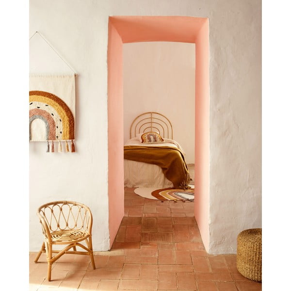 Ratanové čelo postele v přírodní barvě 90x110 cm Sundberg – Kave Home-image-1