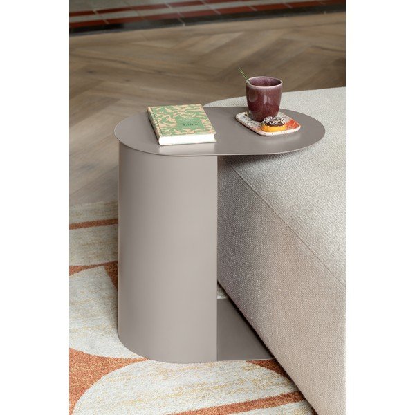 Kovové odkládací stolky v sadě 2 ks 30x45 cm Riqueza Oval – Leitmotiv-image-1