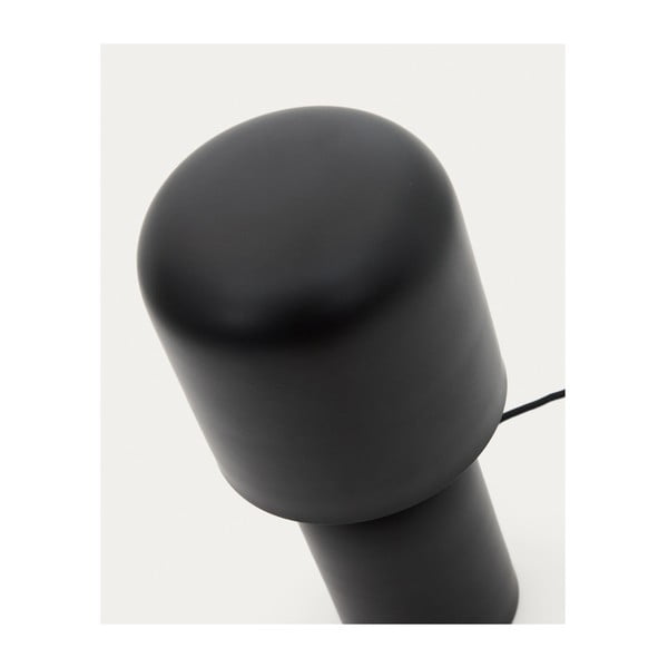 Černá stolní lampa s kovovým stínidlem (výška 28 cm) Monze – Kave Home-image-3