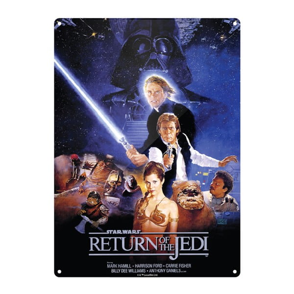 Dekorativní cedule Star Wars™ Return of the Jedi, 29 x 45 cm