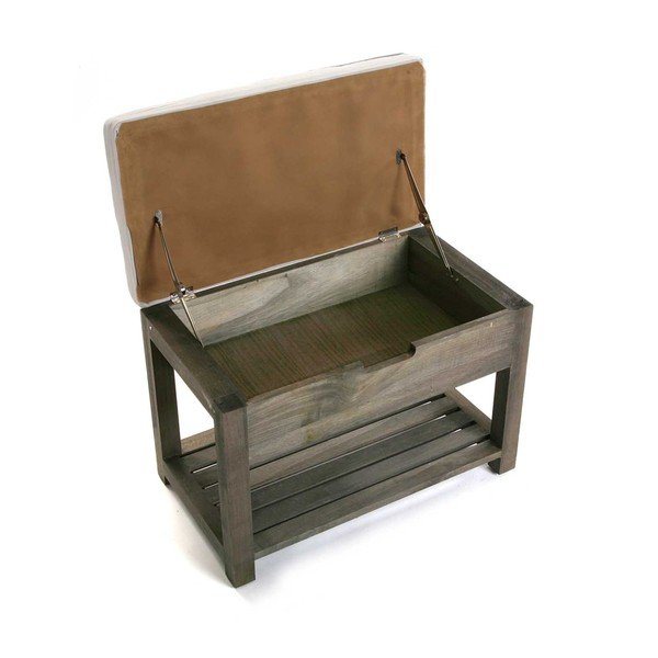 Dřevěná lavice s úložným prostorem Versa Cabinet-image-1