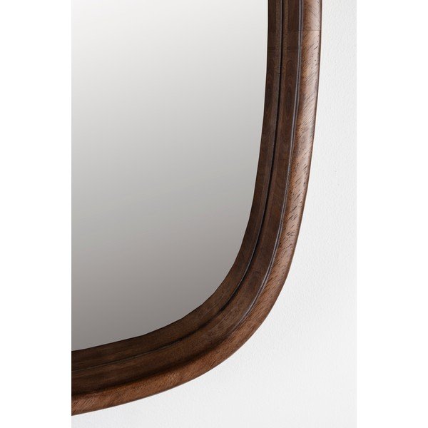 Nástěnné zrcadlo s dřevěným rámem 50x50 cm Nyko – White Label-image-2