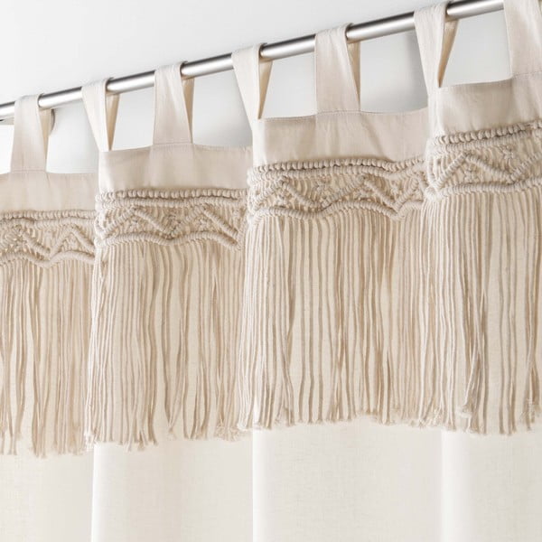 Béžový závěs 140x240 cm Samaya – douceur d'intérieur-image-1