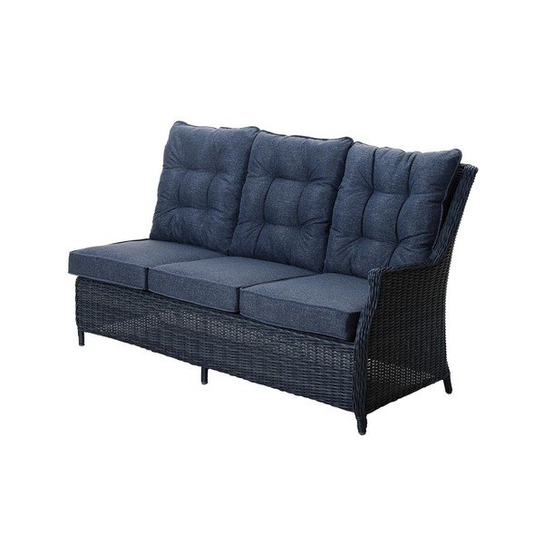 Šedý zahradní lounge set z umělého ratanu pro 9 Houston - Rojaplast-image-4