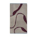 Vínová/šedobéžová froté osuška z bio bavlny 70x133 cm Nova Arte  – Mette Ditmer Denmark