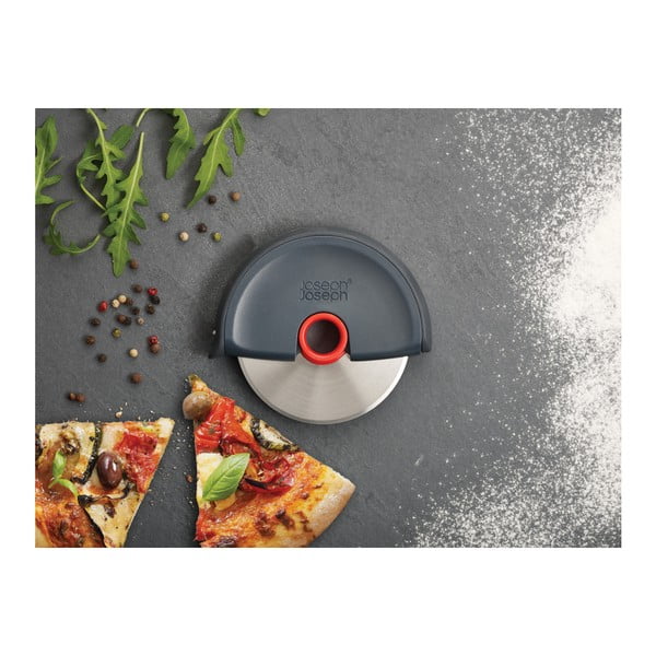 Silikonovo-nerezový kráječ na pizzu Disc – Joseph Joseph-image-4